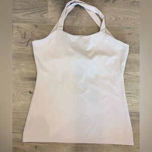 Zaggora Pink Halter Athletic Tank Top Built-In Bra Size 10 Yoga & Workout Top